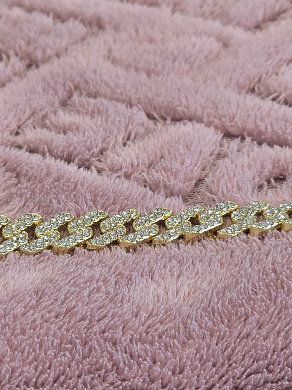 Gold-Tone Pave Cuban Link Bracelet - Women's Jewelry